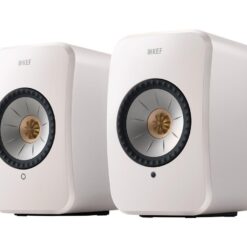 KEF AUDIO LSX II Wireless Multi-room Bookshelf Speakers - Mineral White, White