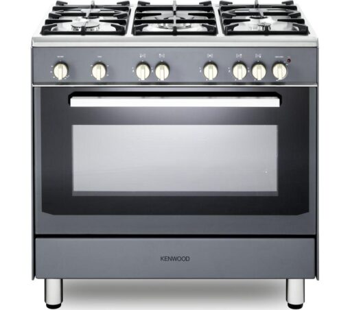 KENWOOD CK307G SL 90 cm Gas Range Cooker - Grey & Chrome, Silver/Grey