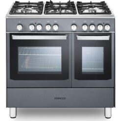 KENWOOD CK406SL 90 cm Dual Fuel Range Cooker - Slate Grey & Chrome, Silver/Grey