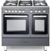 KENWOOD CK407GSL 90 cm Gas Range Cooker - Slate Grey & Chrome, Silver/Grey