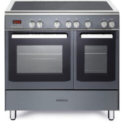 KENWOOD CK419SLE 90 cm Electric Induction Range Cooker - Slate Grey & Chrome, Silver/Grey