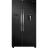 KENWOOD KSBSDB23 American-Style Fridge Freezer - Black, Black