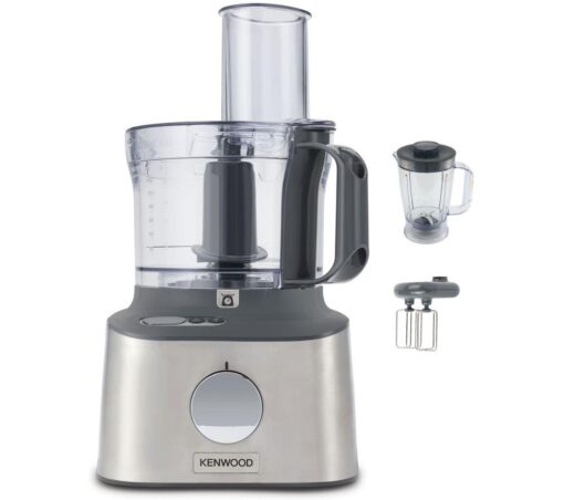 KENWOOD MultiPro Compact FDM310SS Food Processor - Silver, Silver/Grey