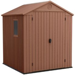 Keter Darwin Apex Outdoor Garden Storage Shed - 6 x 6ft