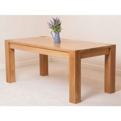 Kuba 180cm Chunky Large Oak Dining Table