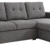 Kyoto Austin Fabric Corner Sofa Bed - Grey