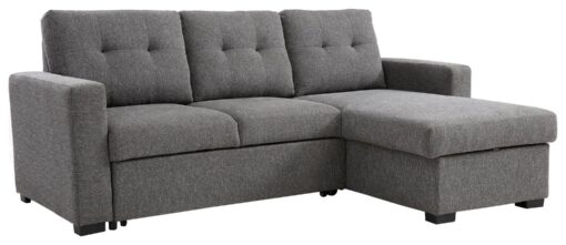 Kyoto Austin Fabric Corner Sofa Bed - Grey