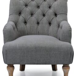 Kyoto Charlie Fabric Armchair - Charcoal