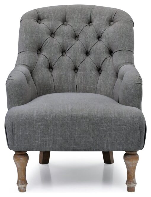 Kyoto Charlie Fabric Armchair - Charcoal