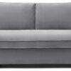 Kyoto Ruben Velvet 2 Seater Sofa Bed - Grey