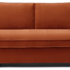 Kyoto Ruben Velvet 2 Seater Sofa Bed - Orange