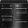 LEISURE Cookmaster CK100D210K Electric Induction Range Cooker - Black, Black