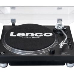 LENCO L-3809 Direct Drive Turntable - Black, Black