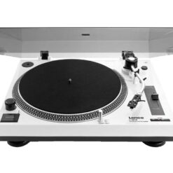 LENCO L-3810 Direct Drive Turntable - White, White