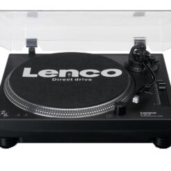 LENCO L-3818BK Direct Drive Turntable - Black, Black