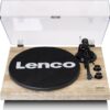 LENCO LBT-188 Belt Drive Bluetooth Turntable - Pine, Brown