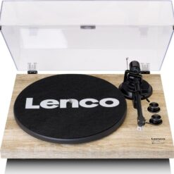 LENCO LBT-188 Belt Drive Bluetooth Turntable - Pine, Brown