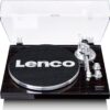 LENCO LBT-188 Belt Drive Bluetooth Turntable - Walnut, Brown