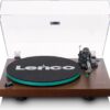 LENCO LBT-225 Belt Drive Bluetooth Turntable - Walnut, Brown