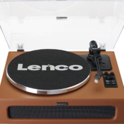 LENCO LS-430 Belt Drive Bluetooth Turntable - Brown, Brown