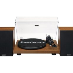 LENCO LS-480WD Belt Drive Bluetooth Turntable - Wood, Brown