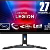 LENOVO Legion R27q-30 Quad HD 27" IPS LCD Gaming Monitor - Black, Black