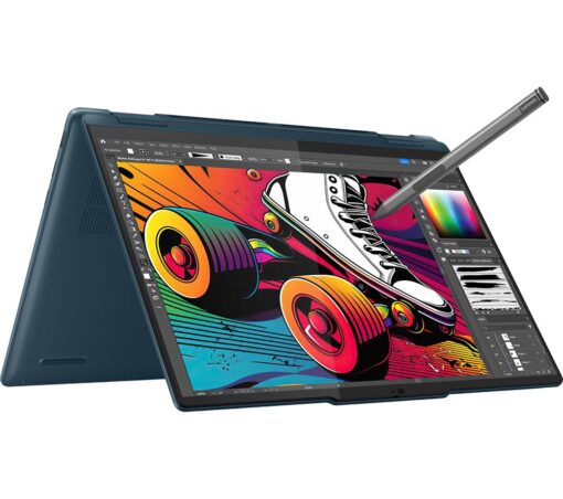 LENOVO Yoga 7 14" 2 in 1 Laptop - Intel®Core™ Ultra 7, 512 GB SSD, Tidal Teal, Blue