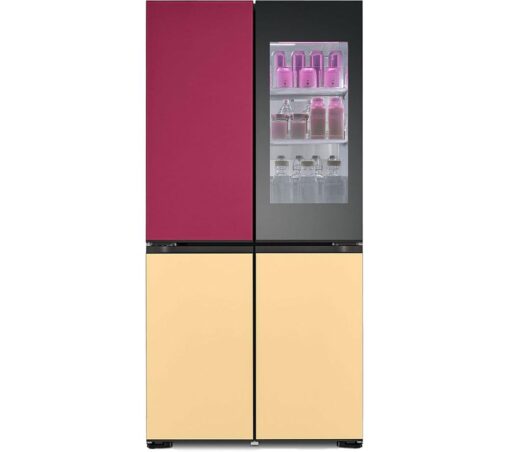 LG ELCTRNC MoodUp GMV960NNME American-Style Smart Fridge Freezer - Colour Changing