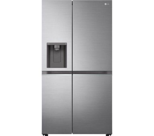 LG GSLD81PZRD NatureFRESH American-Style Smart Fridge Freezer - Shiny Steel, Silver/Grey