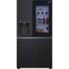 LG InstaView GSGV81EPLD American-Style Smart Fridge Freezer - Matte Black, Black,Silver/Grey