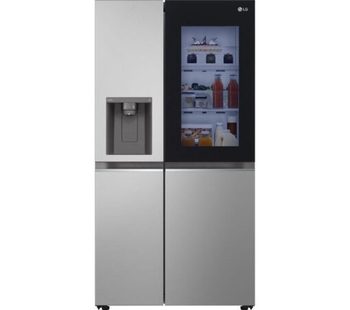 LG InstaView GSGV81PYLL American-Style Smart Fridge Freezer - Prime Silver, Silver/Grey