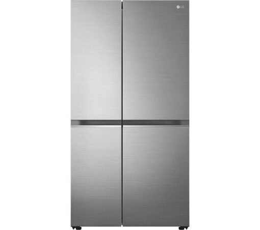 LG NatureFRESH GSBV70PZTL American-Style Fridge Freezer - Shiny Steel, Silver/Grey