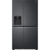 LG NatureFRESH GSLV71MCTD American-Style Smart Fridge Freezer - Matte Black, Black