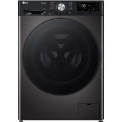 LG TurboWash 360 F4Y713BBTN1 WiFi-enabled 13 kg 1400 Spin Washing Machine - Platinum Black, Black