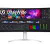 LG UltraWide 40WP95CP-W.AEK 4K Ultra HD 39.7" Curved Nano IPS LCD Monitor - Black, White