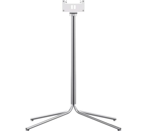 LOEWE Floor Stand C TV Stand with Bracket - Chrome, Silver/Grey