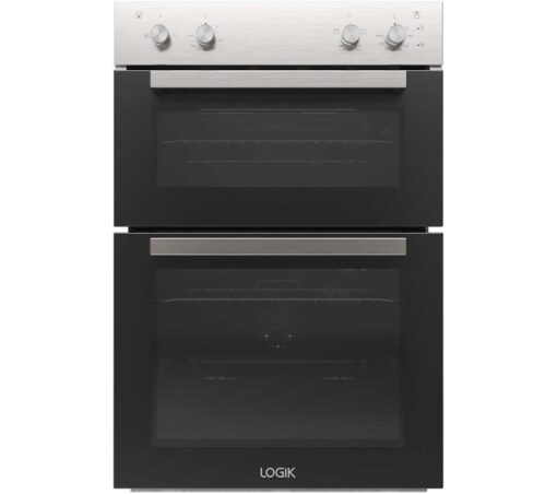 LOGIK LBUDOX23 Electric Double Oven - Inox, Silver/Grey