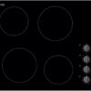 LOGIK LCHOBKN23 59 cm Electric Ceramic Hob - Black, Black