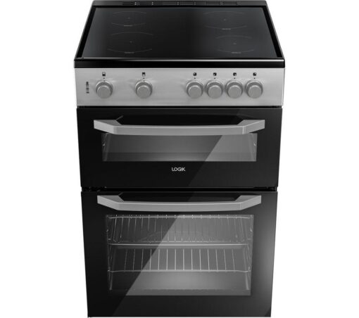 LOGIK LDOC60X24 60 cm Electric Cooker - Inox, Black,Silver/Grey