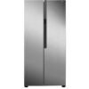 LOGIK LESSBSX23 Slim American-Style Fridge Freezer - Inox, Silver/Grey