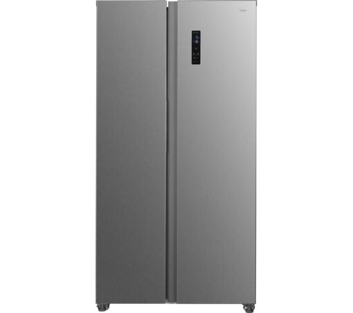 LOGIK LSSBSS23 American-Style Fridge Freezer - Inox, Silver/Grey