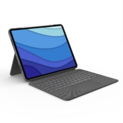 LOGITECH Combo Touch iPad Pro 12.9" Keyboard Folio Case, Silver/Grey