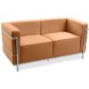 Leather Upholstered Sofa - 2 Seater - Kart