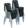 Lifetime 14 Pack Black Stacking Chair Combo