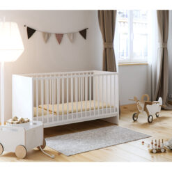 Little Acorns Chester Cot Bed - White