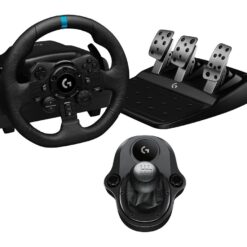 Logitech G923 PS4 & PC Racing Wheel, Pedals & Driving Force Shifter Bundle