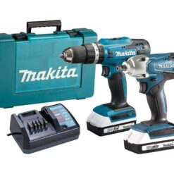 MAKITA DK18922A Cordless Combi Drill and Impact Driver Set with 2 Batteries