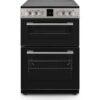 MONTPELLIER MDOC60FS 60 cm Electric Ceramic Cooker - Black & Silver, Black,Silver/Grey