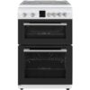 MONTPELLIER MDOG60LW 60 cm Gas Cooker - White & Silver, White,Silver/Grey