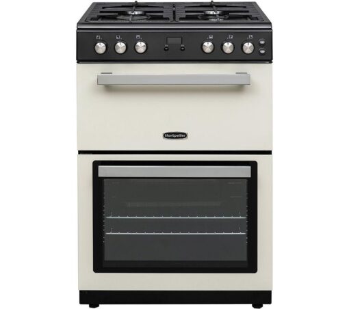 MONTPELLIER Mini Range MMRG60C 60 cm Gas Cooker - Cream, Cream